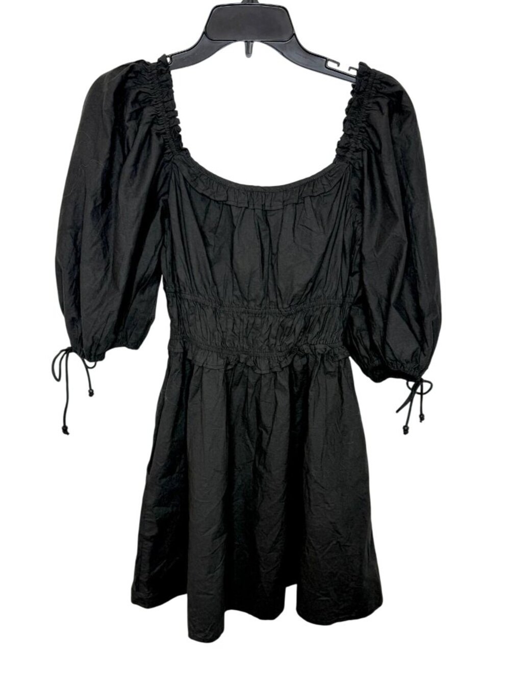 House of Harlow 1960 Black Puff Sleeve Mini Dress Size S - Picture 7 of 8